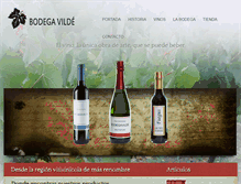 Tablet Screenshot of bodegavilde.com